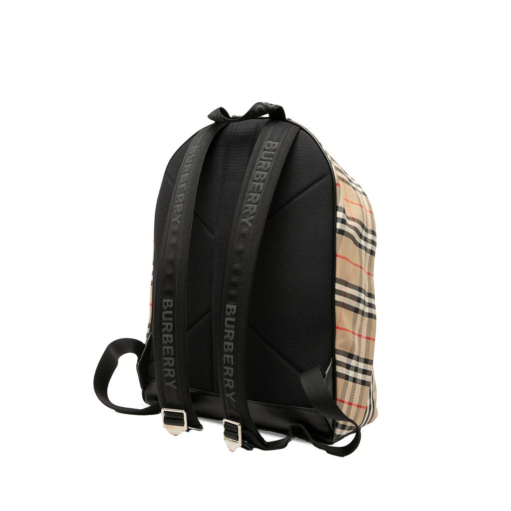 Burberry House Check Nylon Jett Backpack - Back view