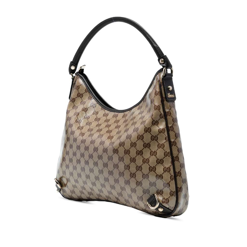 Gucci GG Crystal Abbey D Ring Shoulder Bag - Back view