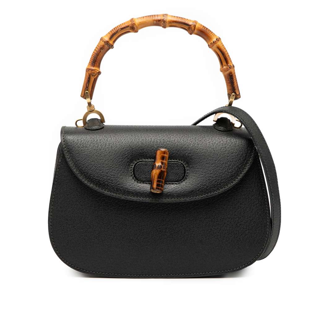 Gucci Grained Calfskin Bamboo Night