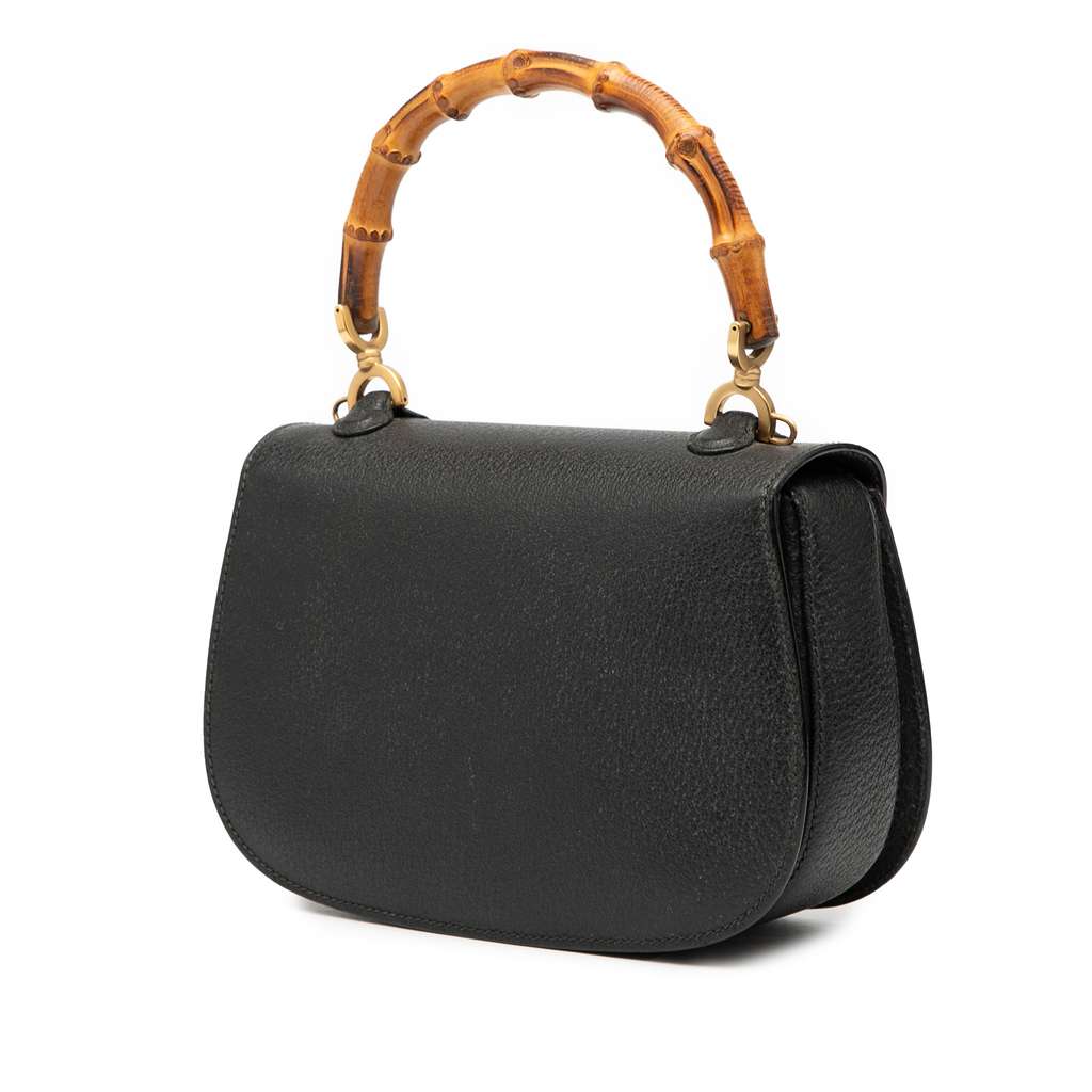 Gucci Grained Calfskin Bamboo Night - Back view