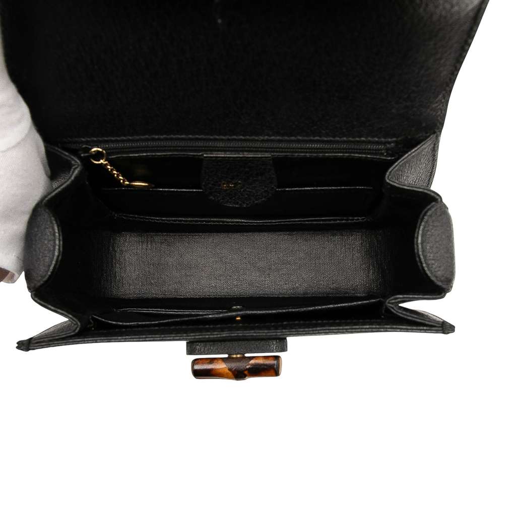 Gucci Grained Calfskin Bamboo Night - 4