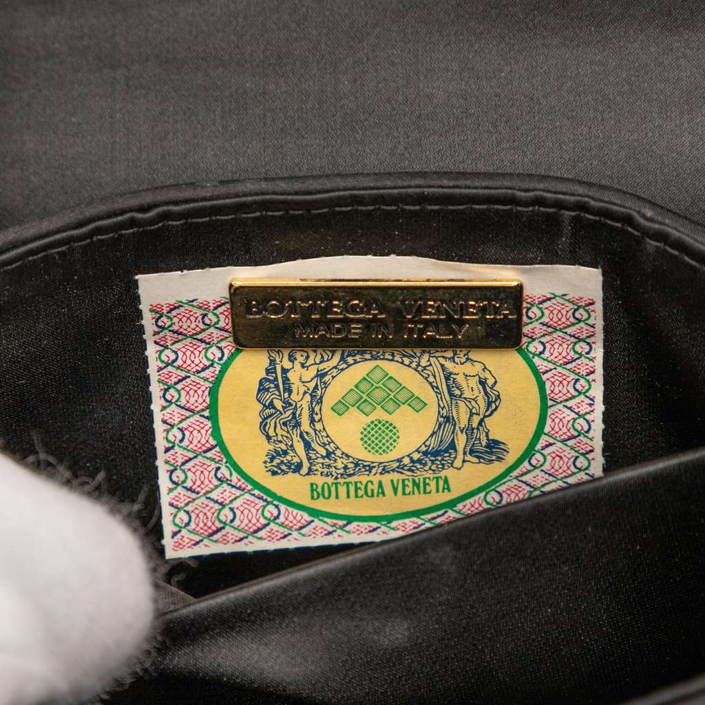 Bottega Veneta Satin Intrecciato Flap Crossbody - Side view