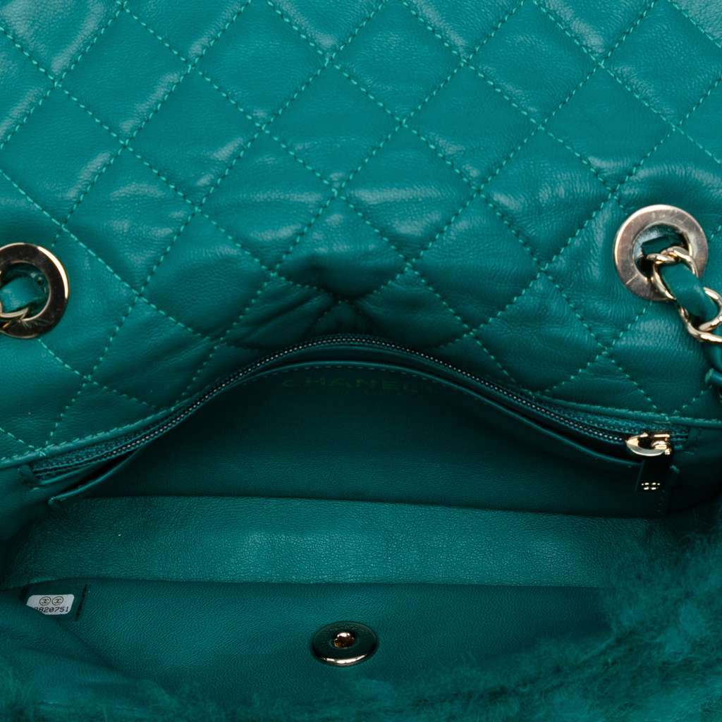 Chanel Small CC Shearling Single Flap - 4