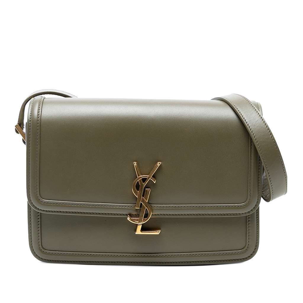 Saint Laurent Medium Leather Solferino Satchel In Box