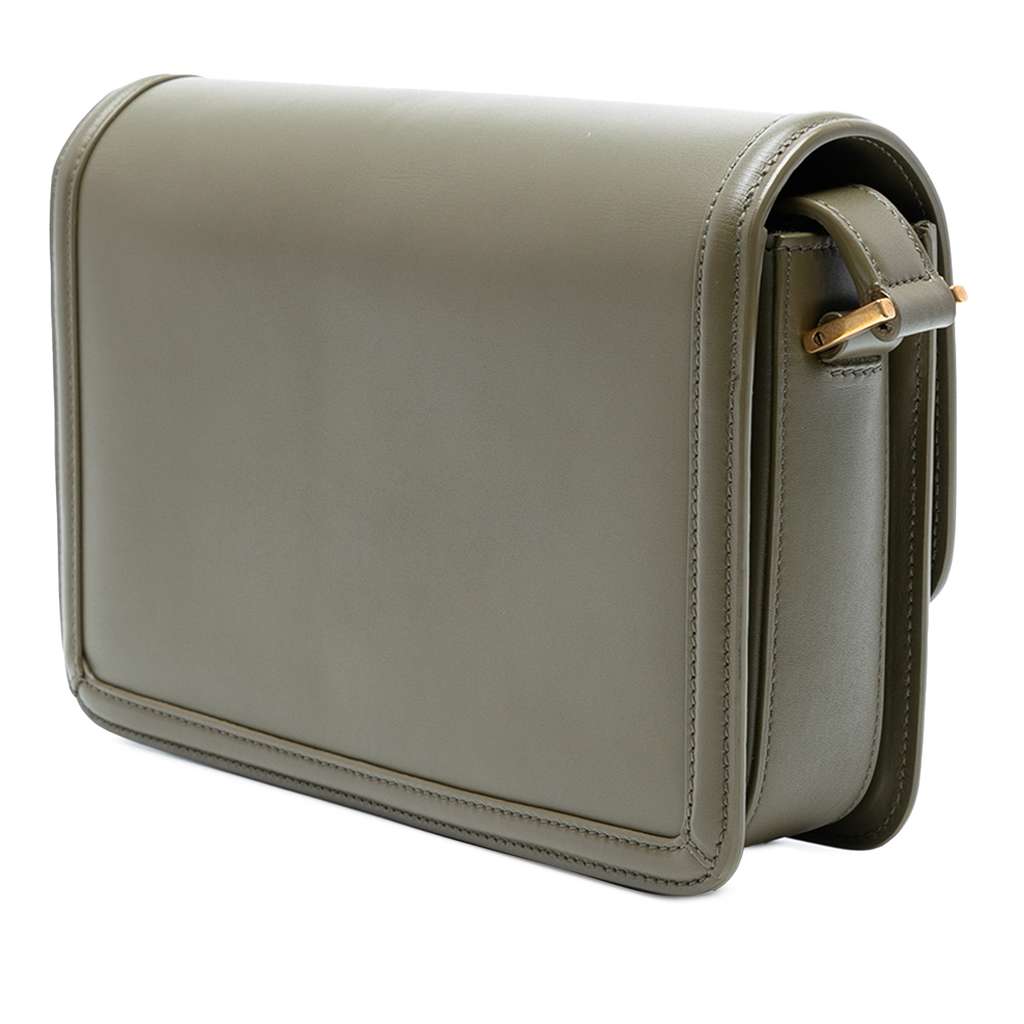 Saint Laurent Medium Leather Solferino Satchel In Box - Back view