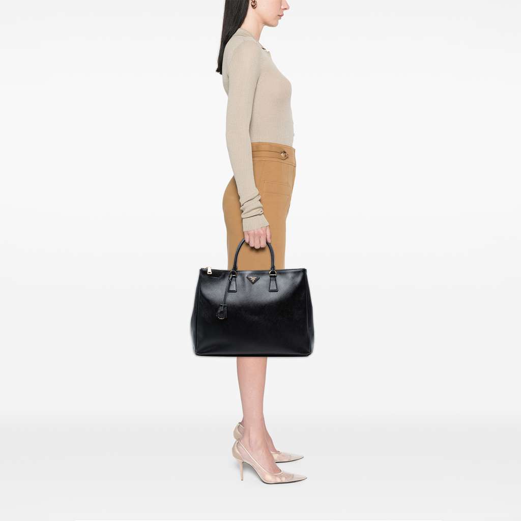 Prada Extra Large Saffiano Lux Galleria Double Zip Tote - Detail 1