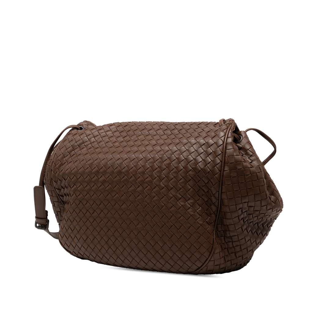 Bottega Veneta Nappa Intrecciato Flap Crossbody - Back view