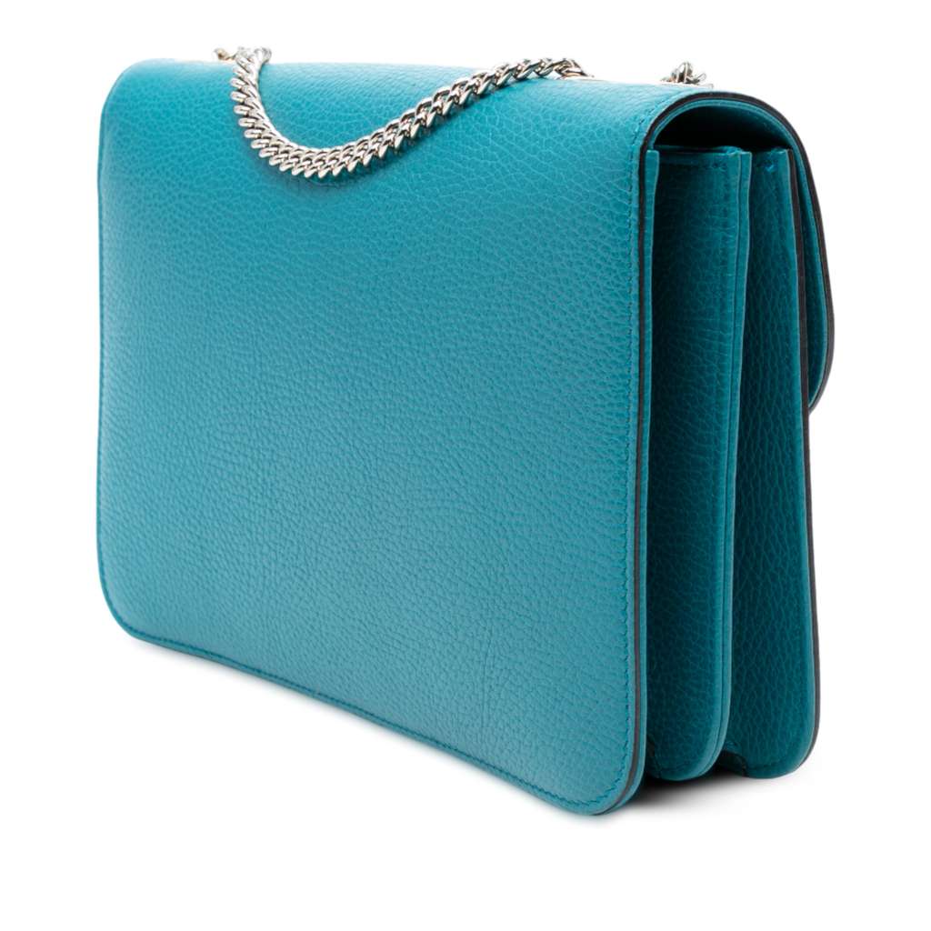 Gucci Medium Dollar Calfskin Interlocking G Crossbody - Back view