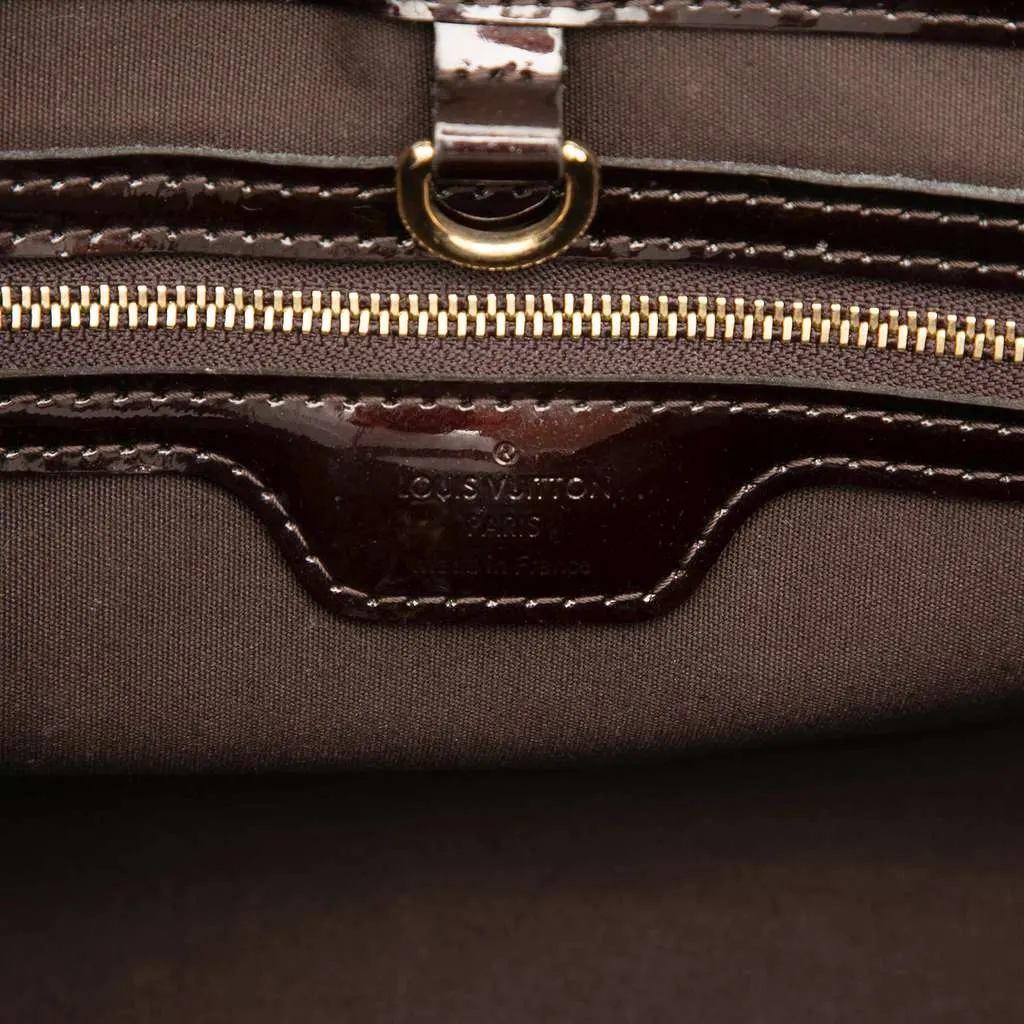 Louis Vuitton Monogram Vernis Wilshire PM Purple Leather Good - Box View