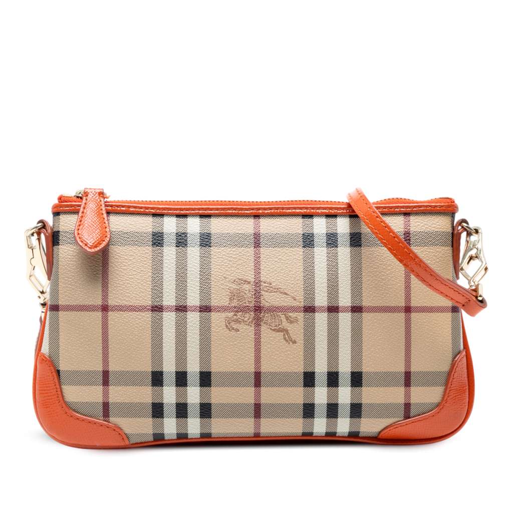 Burberry Haymarket Check Coated Canvas Peyton Crossbody