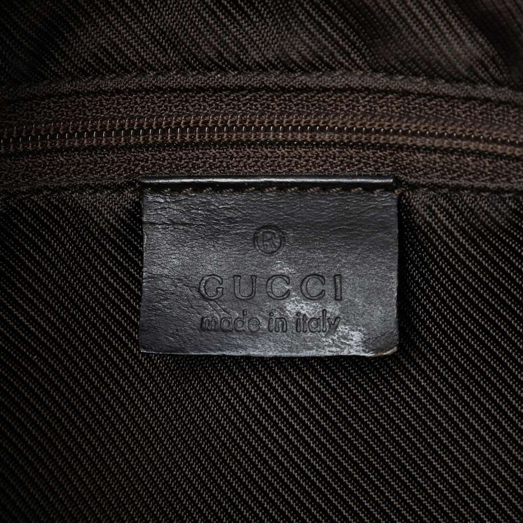 Gucci Medium GG Canvas Web Jackie Shoulder Bag - Side view