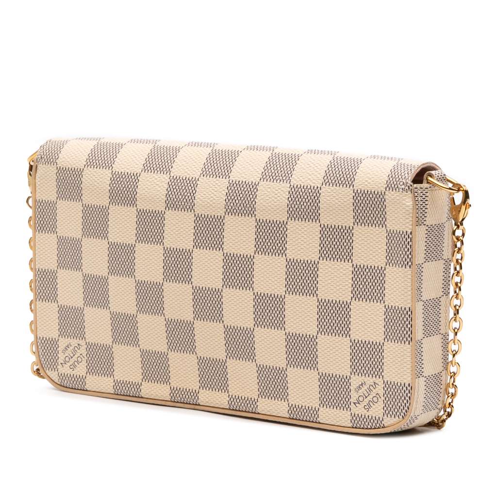 Louis Vuitton Damier Azur Pochette Felicie - Back view