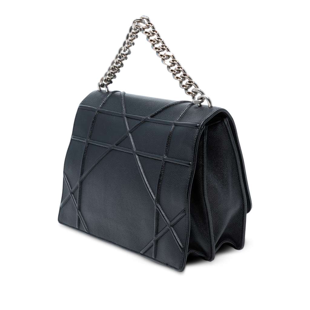 Dior Large Grained Calfskin Diorama Flap - Back view