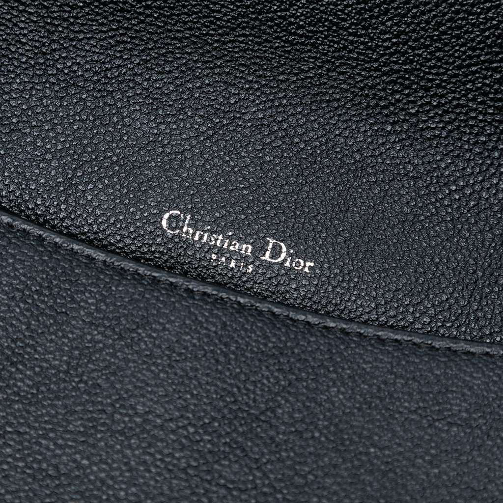 Dior Large Grained Calfskin Diorama Flap - Side view