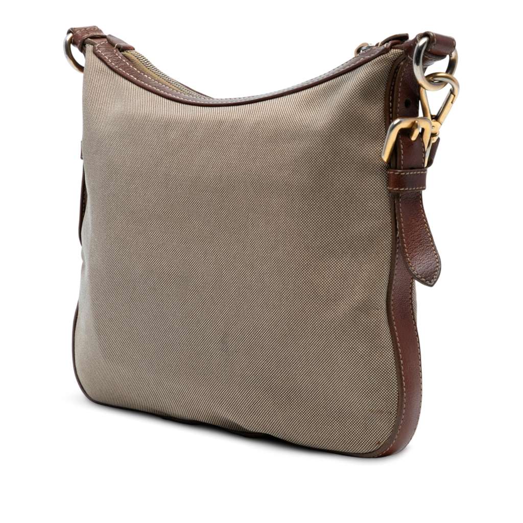 Prada Canvas Canapa Logo Crossbody - Back view