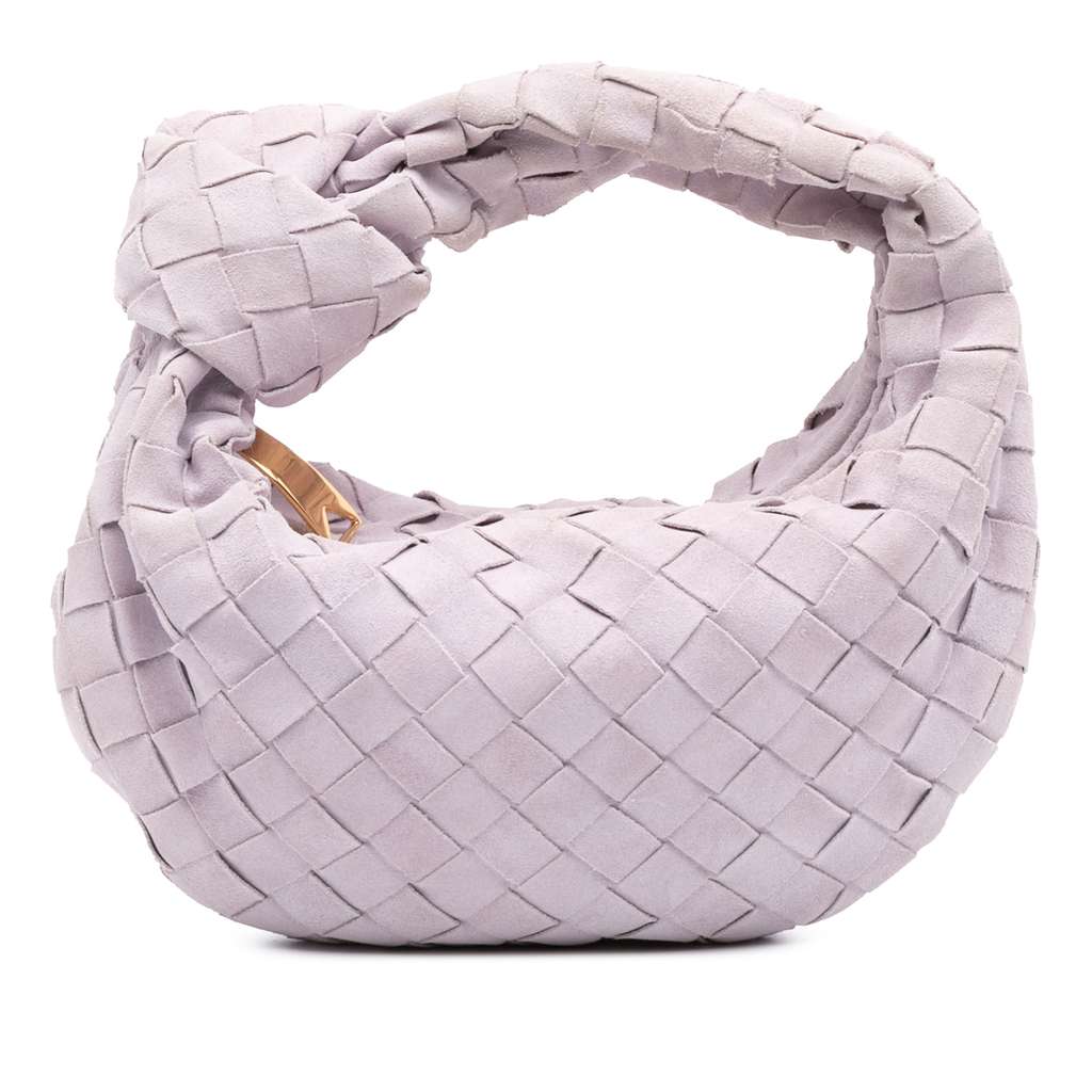 Bottega Veneta Mini Suede Intrecciato Jodie