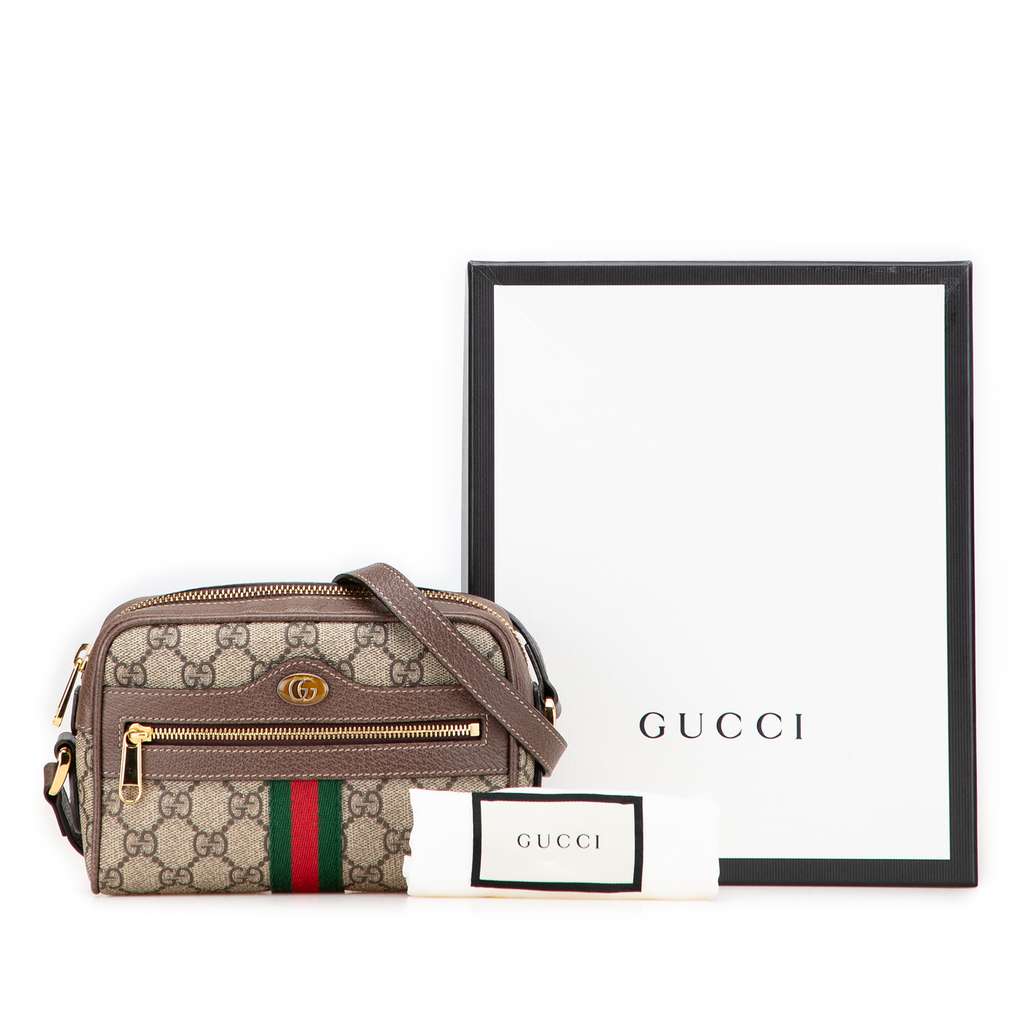 Gucci Mini GG Supreme Ophidia Crossbody - Image 12