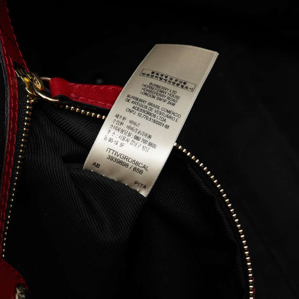 Burberry Small Haymarket Check Canvas and Leather Canterbury Tote - Detail 1