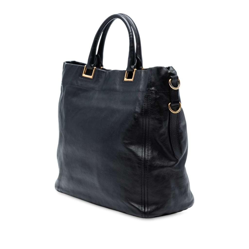 Prada Glace Calf Open Convertible Tote - Back view