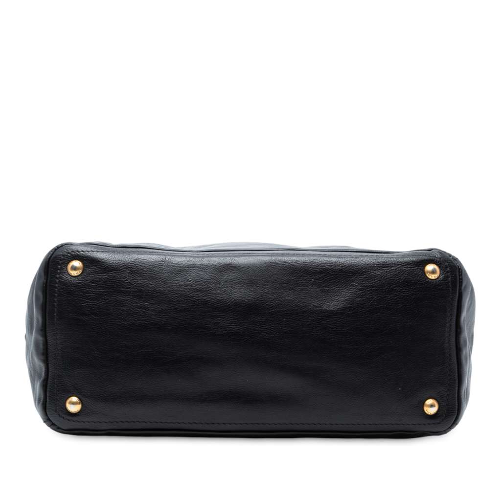 Prada Glace Calf Open Convertible Tote - Image 6