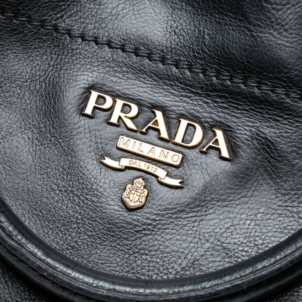 Prada Glace Calf Open Convertible Tote - Side view