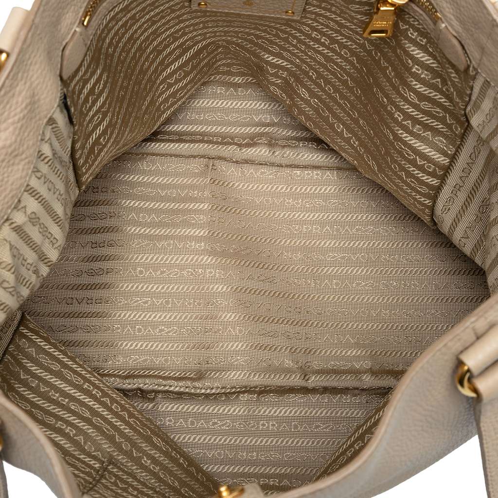 Prada Vitello Daino Double Pocket Tote - 4