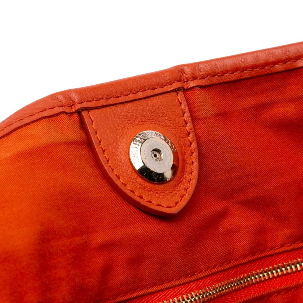 Burberry Small Leather Trimmed Haymarket Check Coated Canvas Canterbury Tote - Image 10