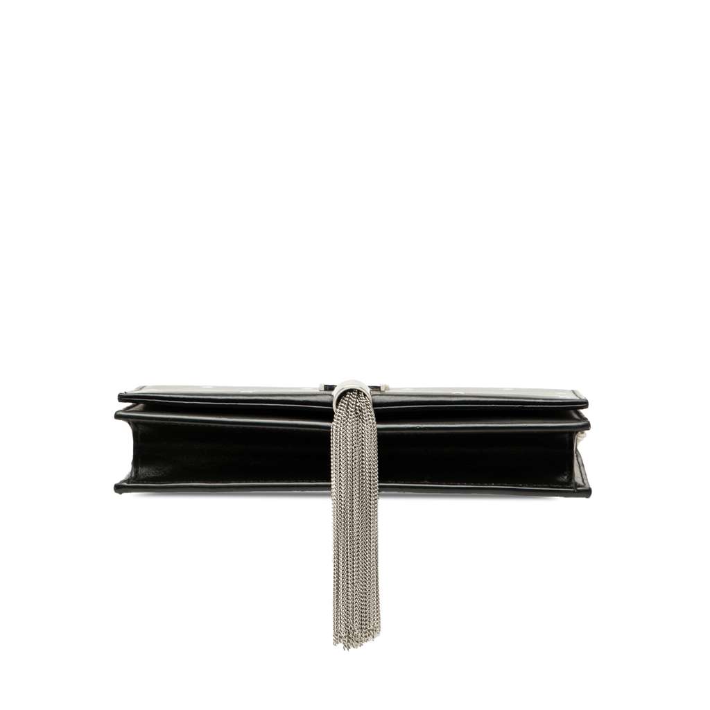 Saint Laurent Calfskin Star Print Classic Monogram Kate Tassel Wallet on Chain - Image 6