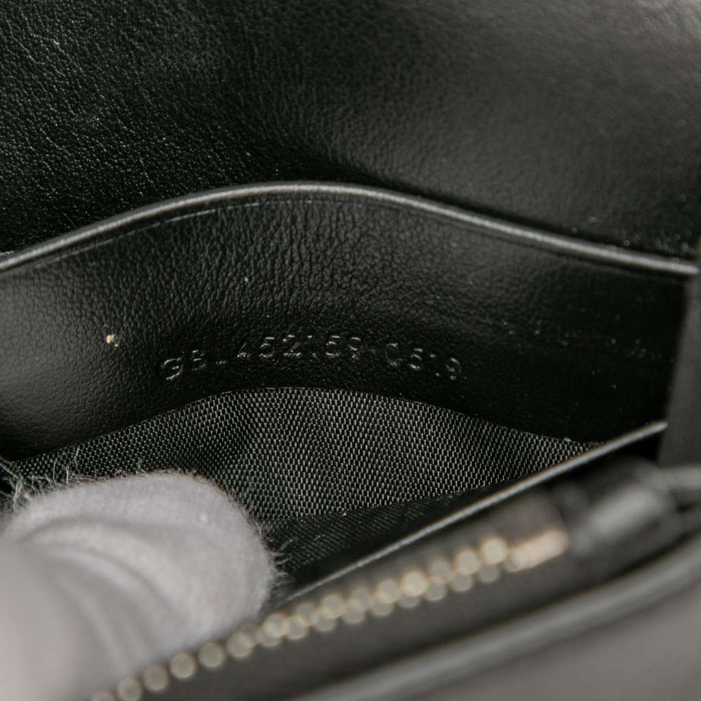 Saint Laurent Calfskin Star Print Classic Monogram Kate Tassel Wallet on Chain - Detail 1