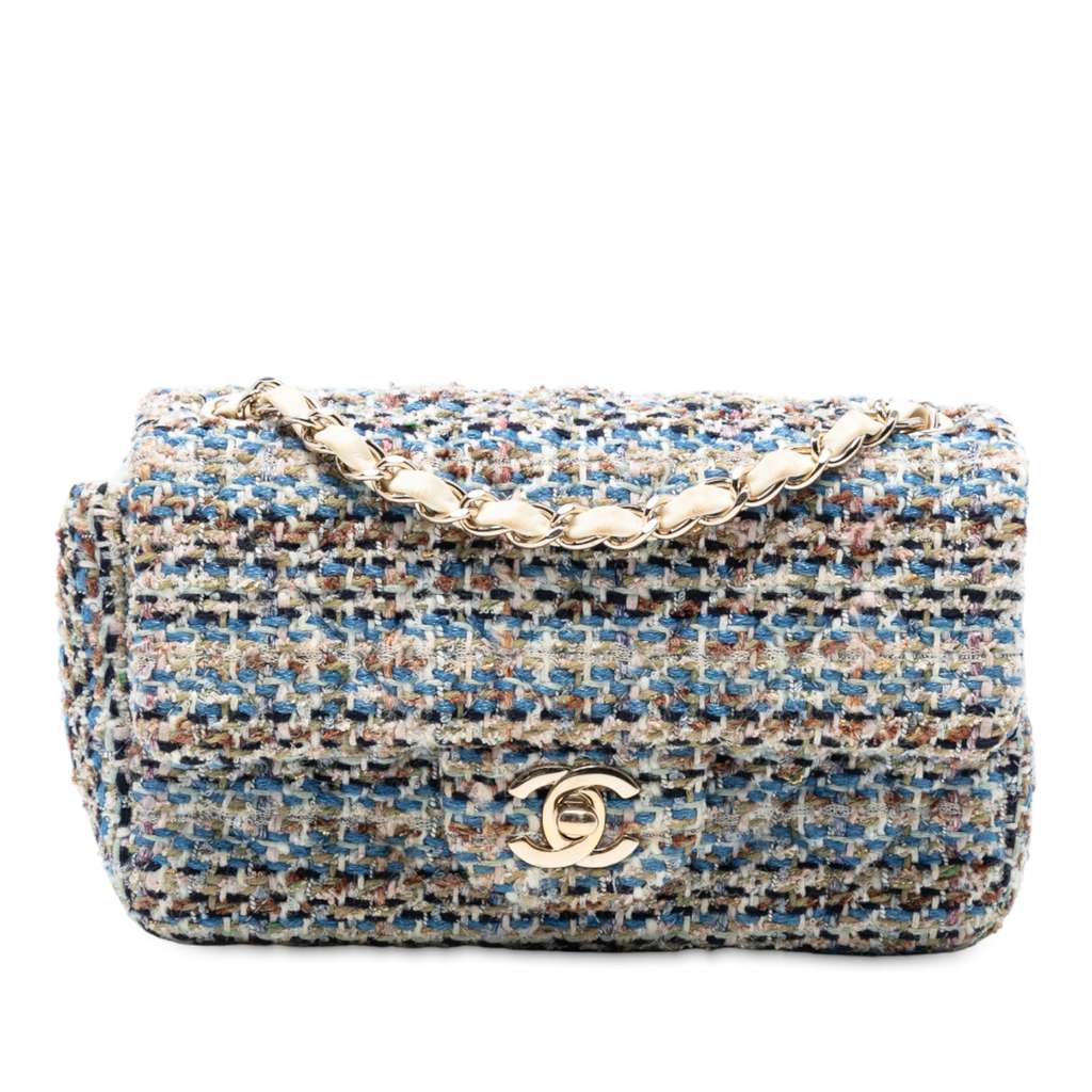 Chanel Mini Rectangular Classic Tweed Single Flap