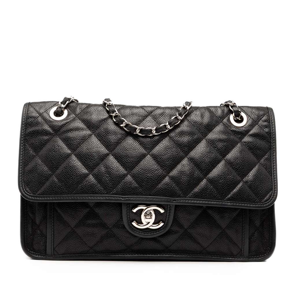 Chanel Medium Caviar French Riviera Flap
