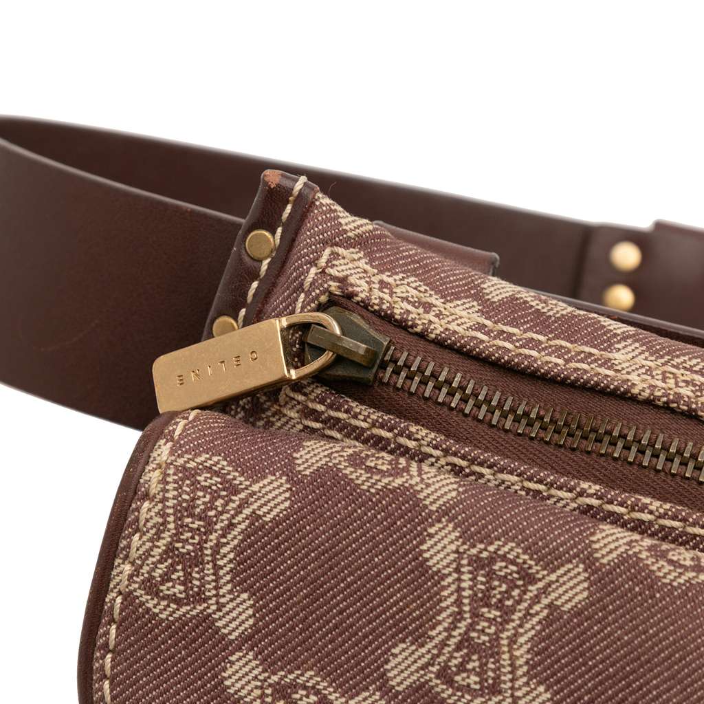 Celine Macadam Denim Double Pocket Belt Bag - Detail 2
