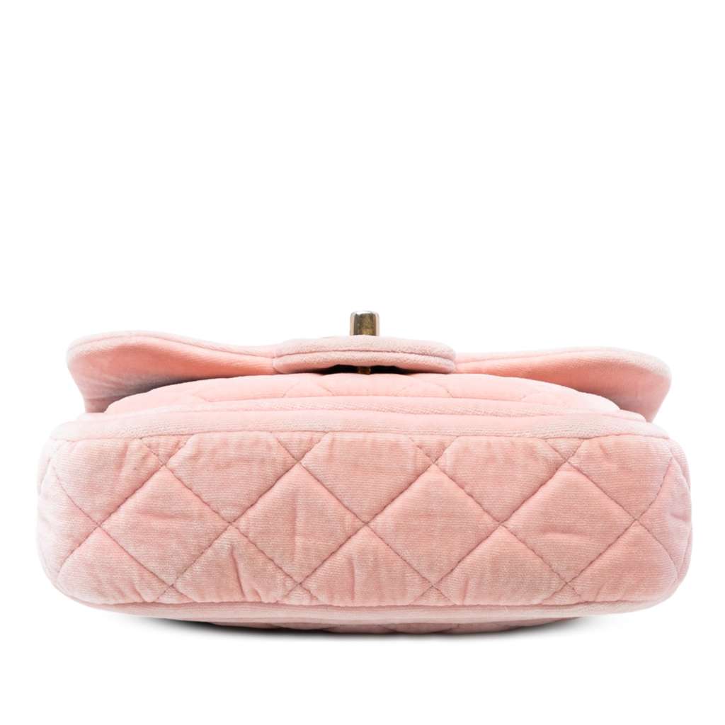 Chanel Mini Quilted Velvet Double Frame Flap - Image 6