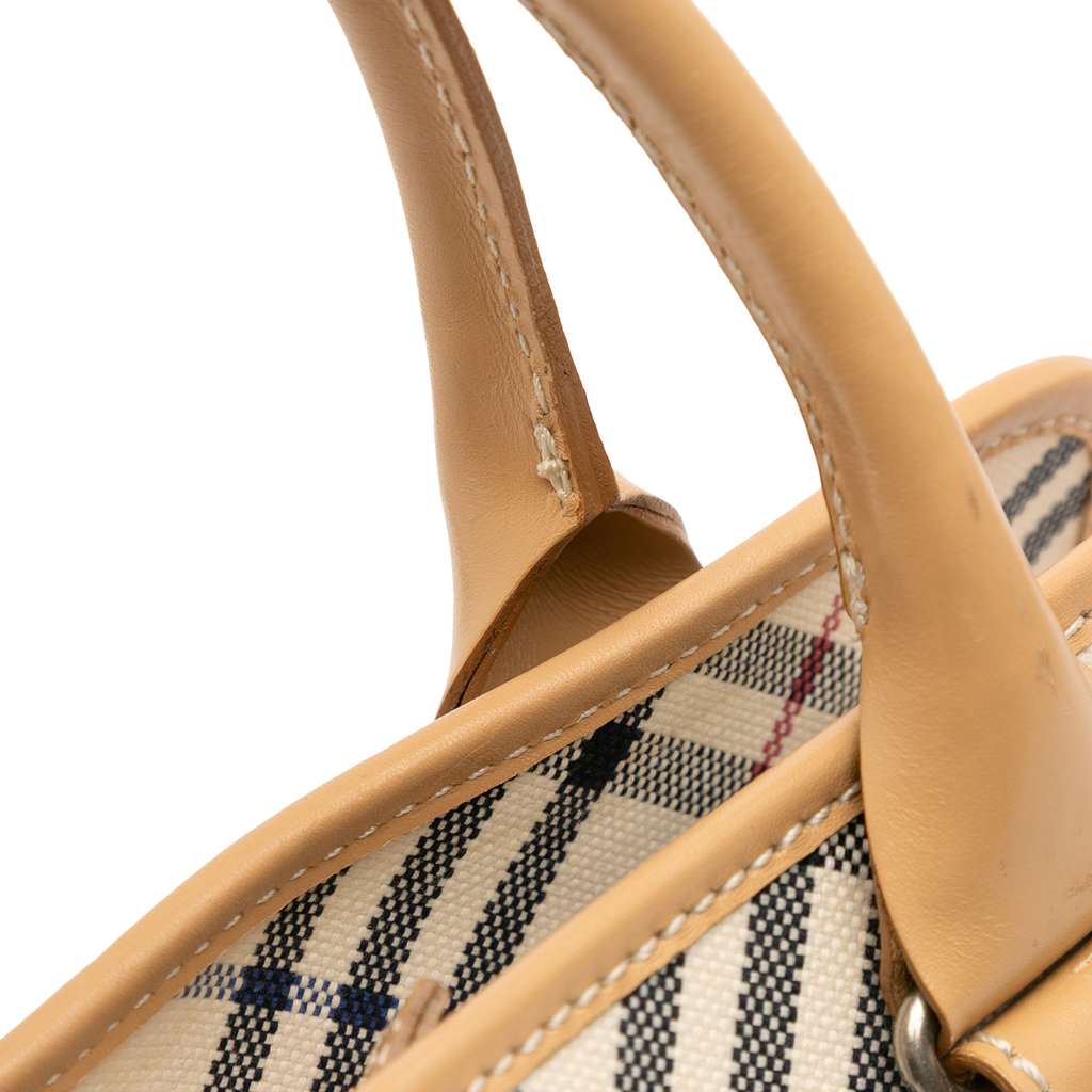 Burberry Nova Check Canvas Handbag - Image 14