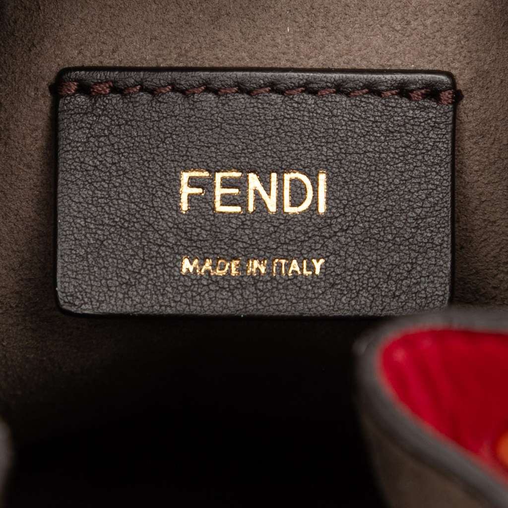 Fendi Mini Leather Mon Tresor Bucket Bag - Side view