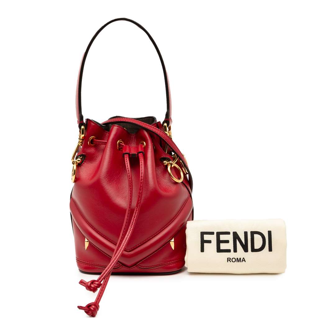 Fendi Mini Leather Mon Tresor Bucket Bag - Image 10