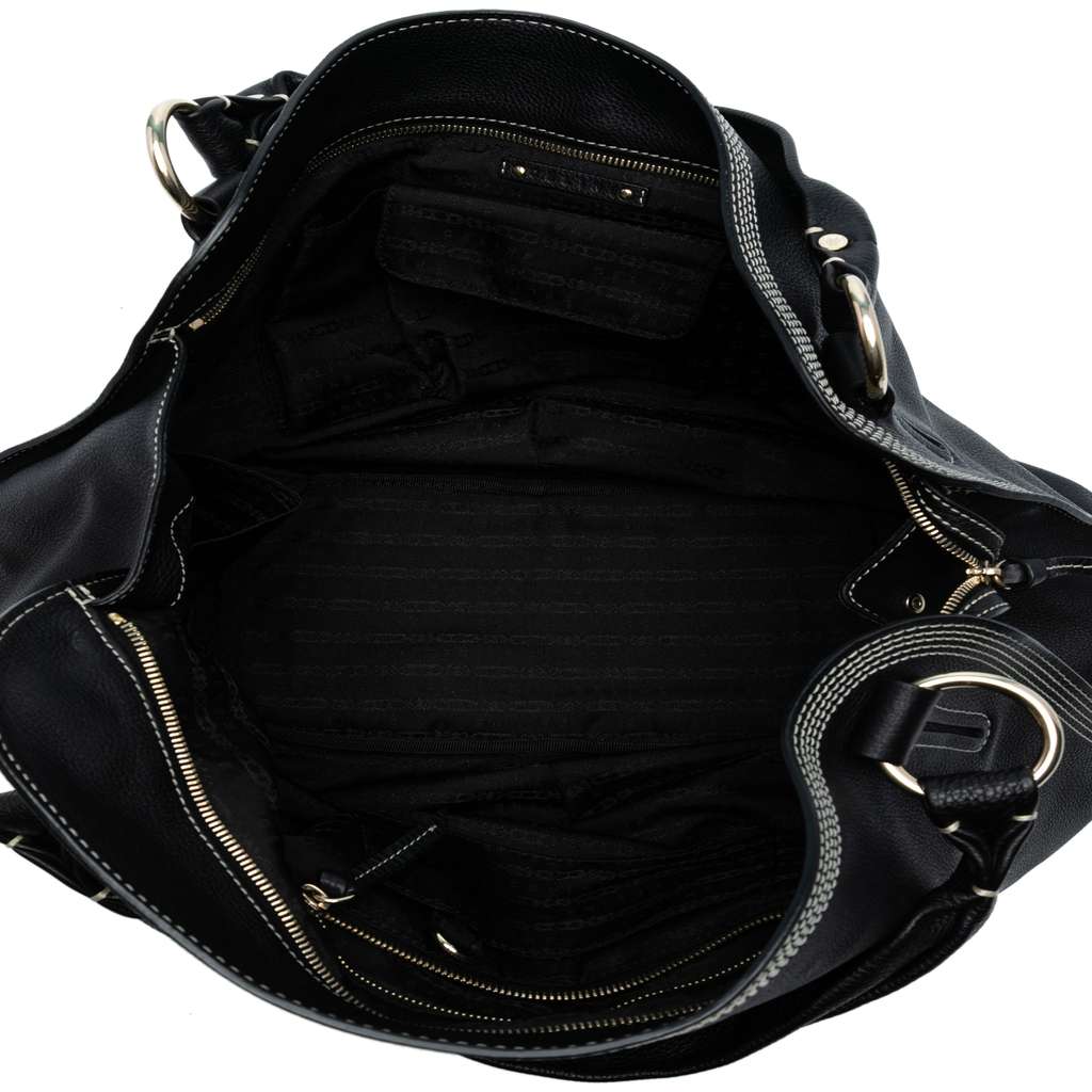 Celine Large Grained Calfskin Bittersweet Hobo - 4