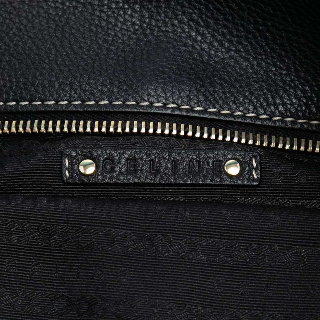 Celine Large Grained Calfskin Bittersweet Hobo - Side view