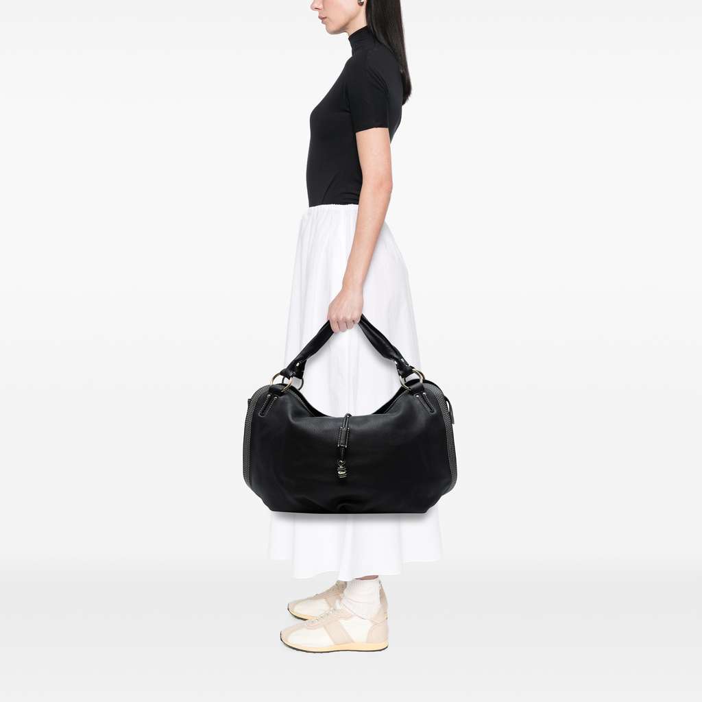 Celine Large Grained Calfskin Bittersweet Hobo - Detail 2