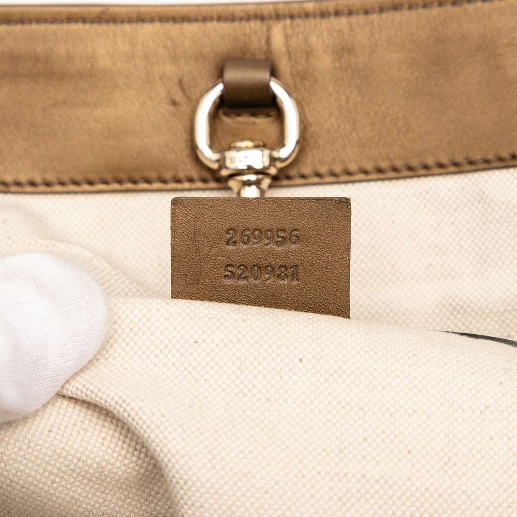 Gucci GG Lurex Heart Bit Tote - Side view