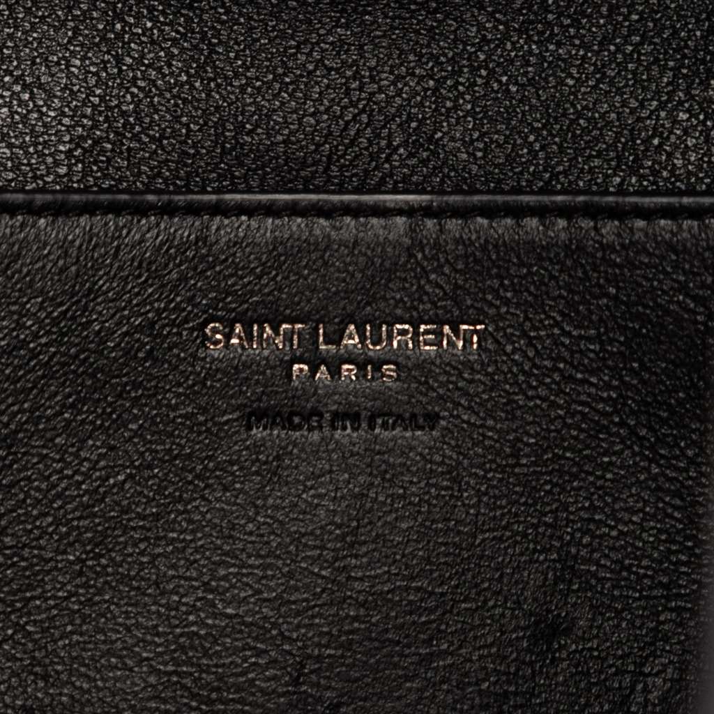 Saint Laurent Large Lambskin Cassandre Envelope Pouch - Side view