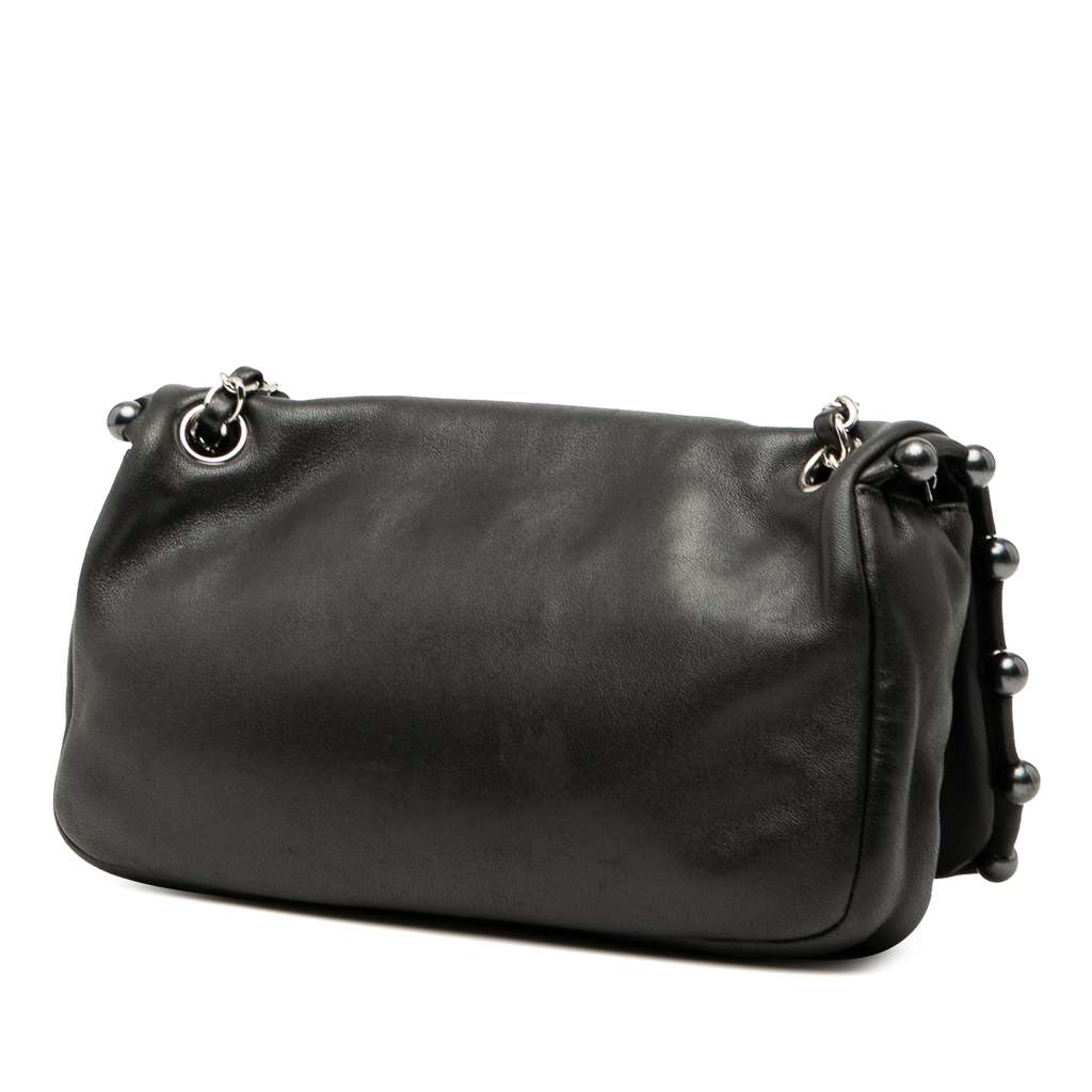 Chanel Lambskin Pearl Obsession Flap - Back view
