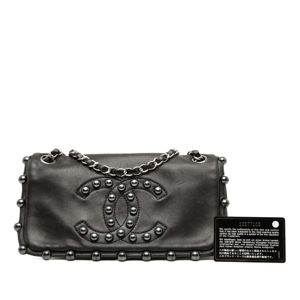 Chanel Lambskin Pearl Obsession Flap - Image 10