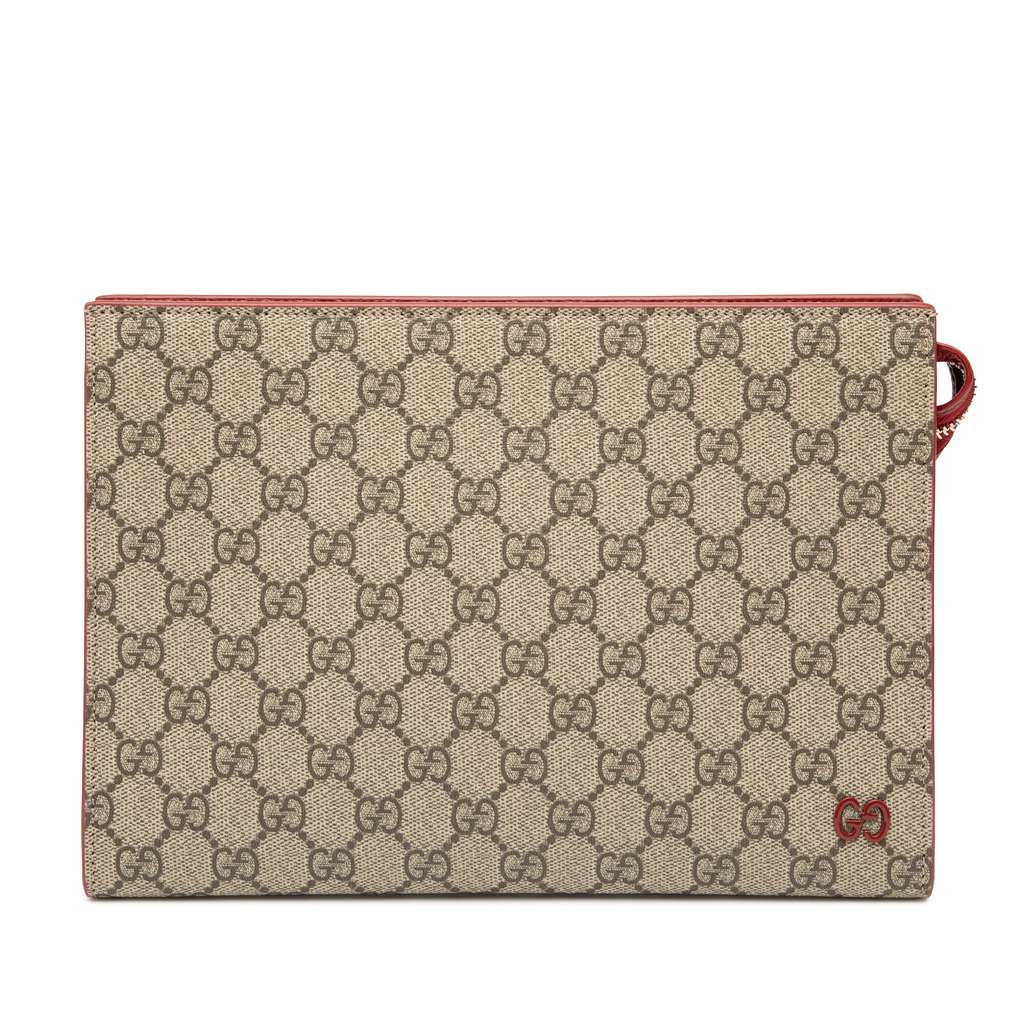 Gucci Small Bicolor GG Supreme Pouch