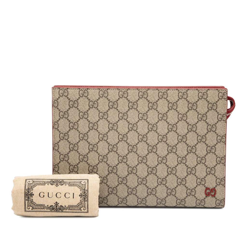 Gucci Small Bicolor GG Supreme Pouch - Image 10