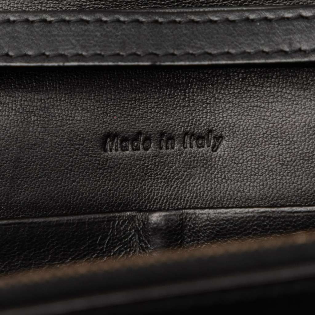 Celine Tricolor Leather Pocket Envelope Wallet On Chain - Detail 1