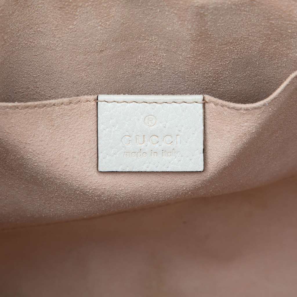 Gucci Small Leather Ophidia Satchel - Side view