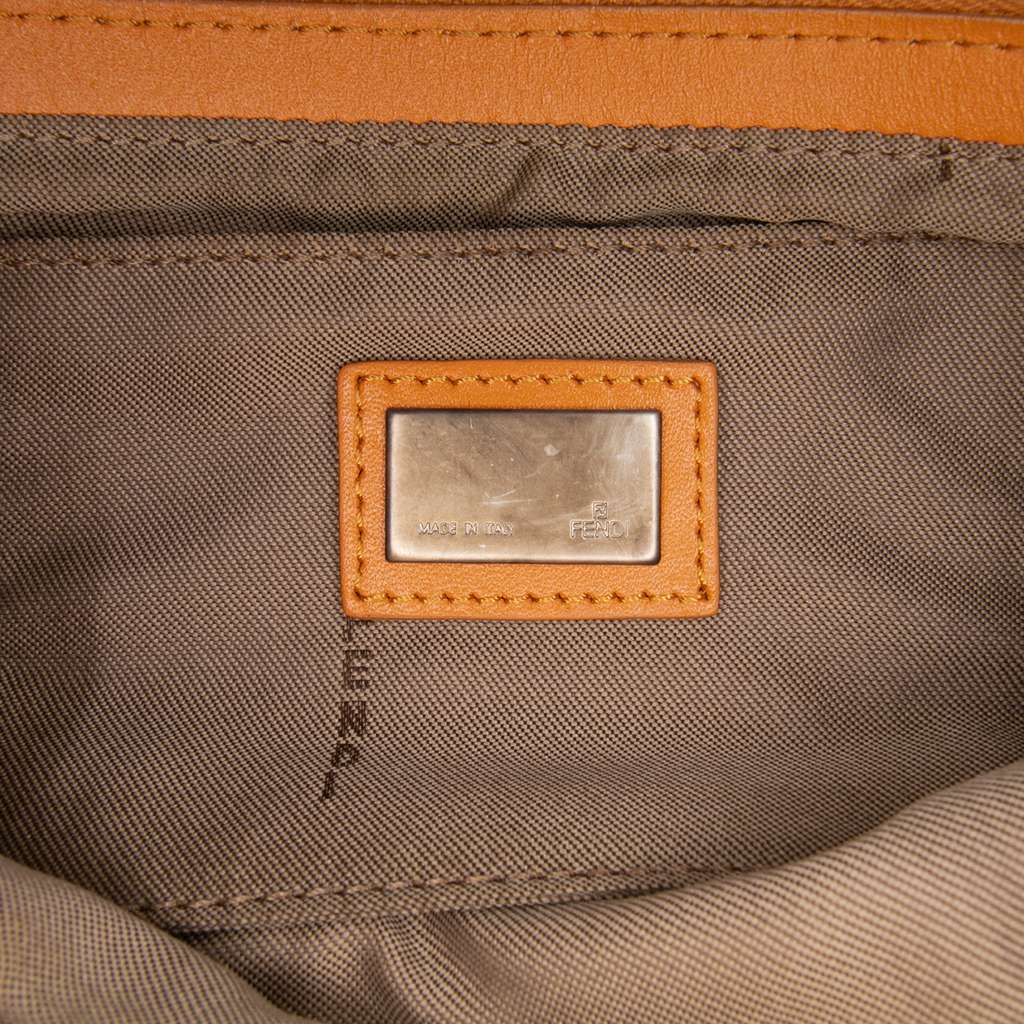 Fendi Zucchino Canvas Pochette - Side view