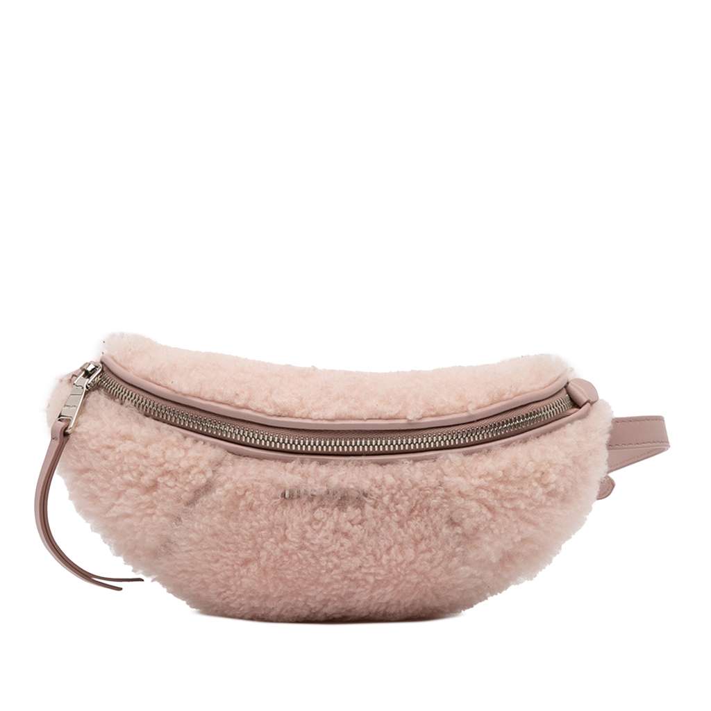 Miu Miu Shearling Convertible Belt Bag