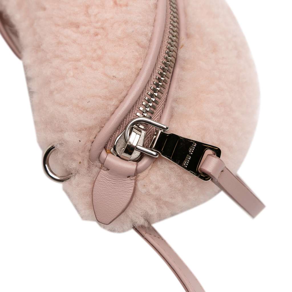 Miu Miu Shearling Convertible Belt Bag - Image 12